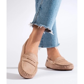 Goodin Mocasines textiles clásicos beige 1
