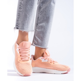 Zapatos deportivos atados naranja 3