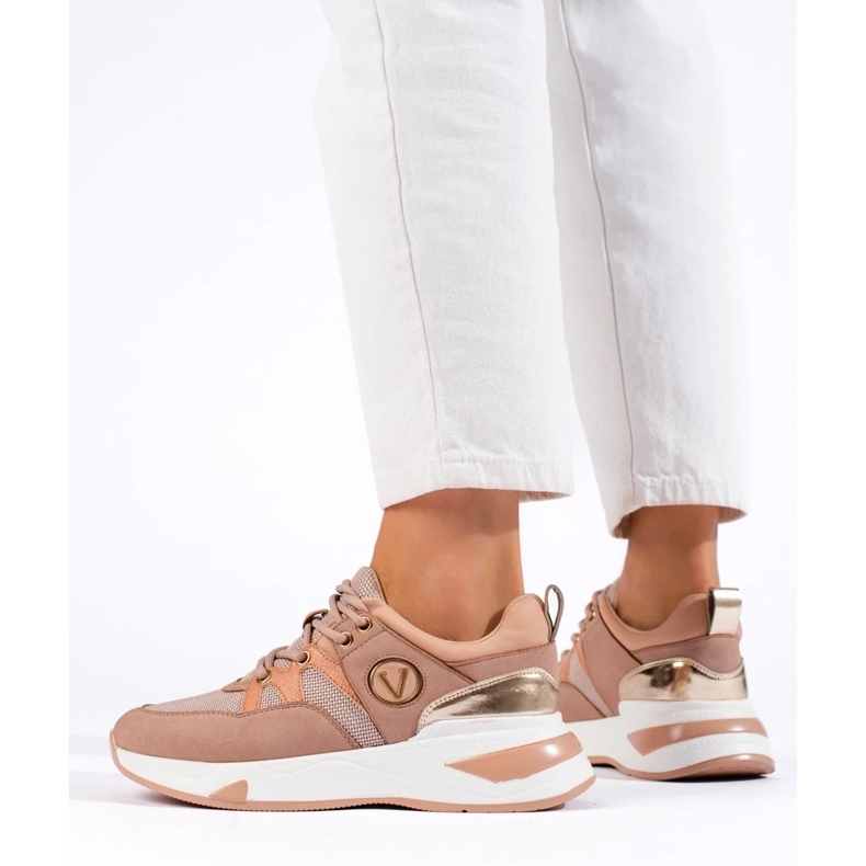 Zapatillas VINCEZA con estilo rosado 1