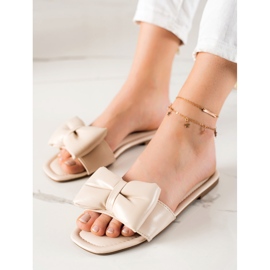 Seastar Babuchas beige con lazo 2