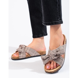 W. Potocki Zapatillas casual con lazo beige 3