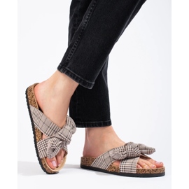 W. Potocki Zapatillas casual con lazo beige 4