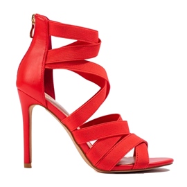 W. Potocki Sandalias De Tacón Alto Potocki rojo 1