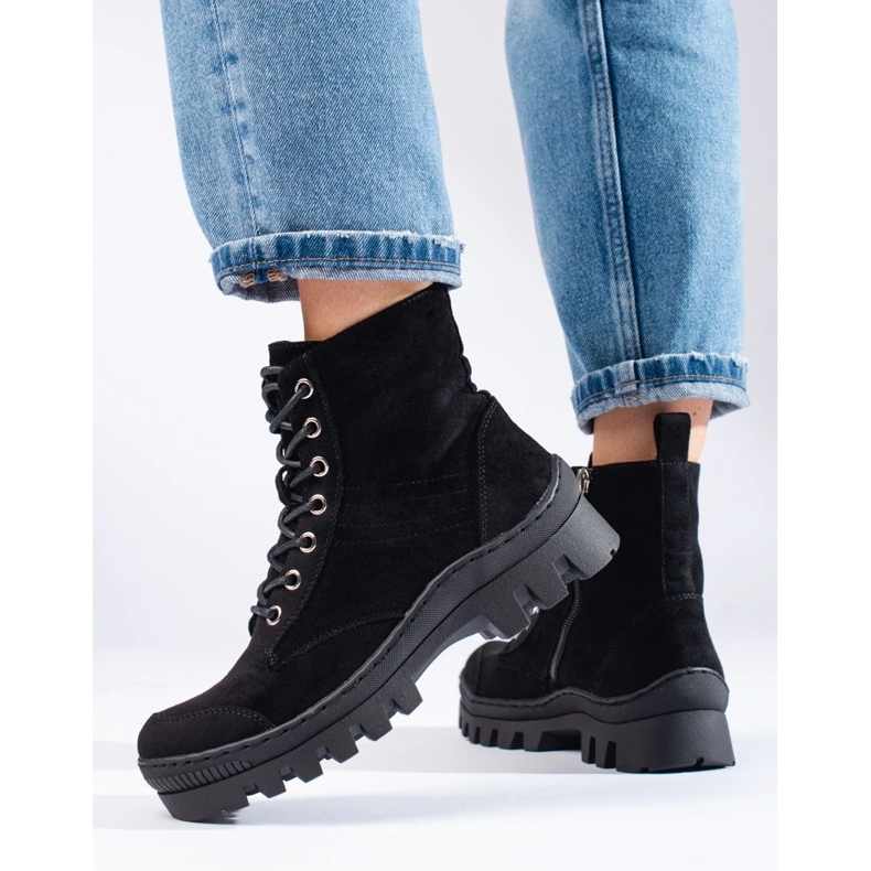 S. BARSKI Botas con cordones de S.BARSKI negro 2