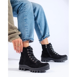 S. BARSKI Botas con cordones de S.BARSKI negro 3