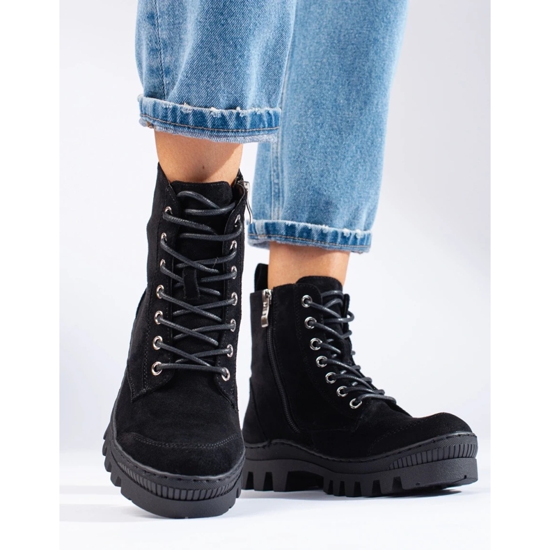 S. BARSKI Botas con cordones de S.BARSKI negro 1