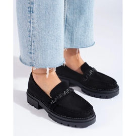 Mocasines La.Fi de moda negro 3