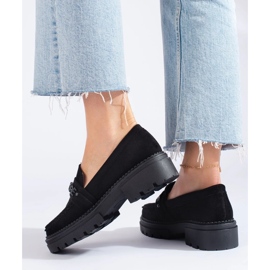 Mocasines La.Fi de moda negro 1