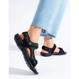 Cómodas sandalias DK negro 4