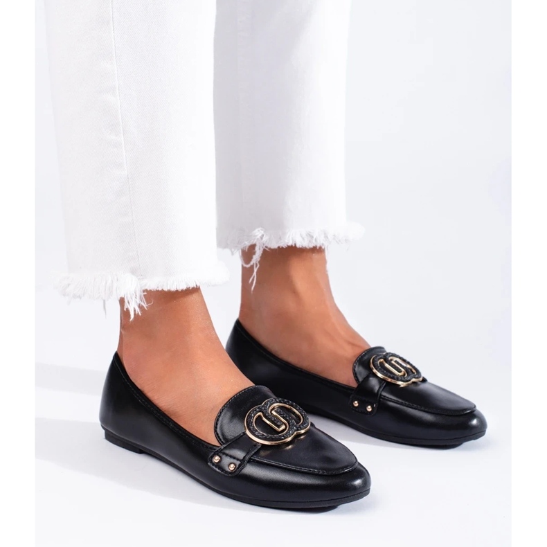 Diamantique Mocasines con Adorno negro 1