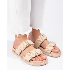 J. Star Babuchas beige con rayas 4