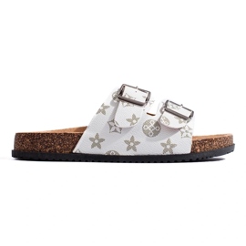 Chanclas de moda blanco 1