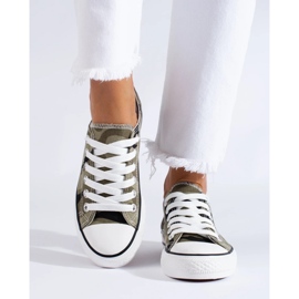 Zapatillas clásicas de mujer verde 4