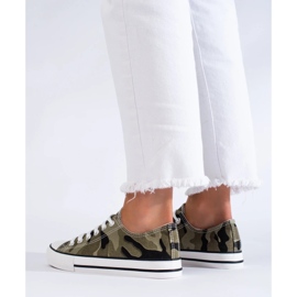 Zapatillas clásicas de mujer verde 1