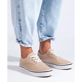 Zapatillas de mujer beige 4