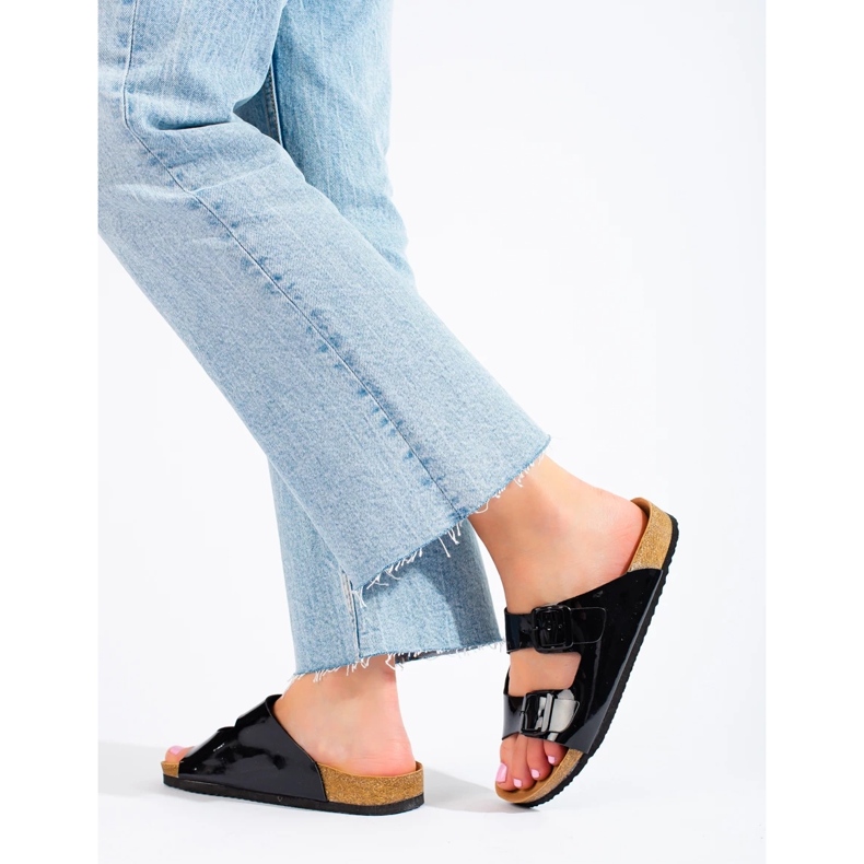 W. Potocki Babuchas Potocki barnizadas negro 2