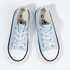 Deportivas infantiles Vico azul con elásticos 2