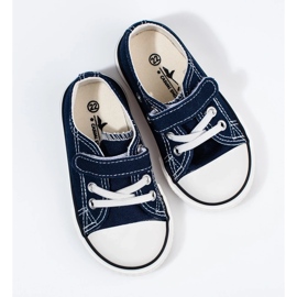 Deportivas de niño Vico, tejido azul marino 2