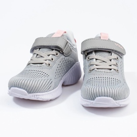 Deportivas infantiles Vico caladas gris claro 4