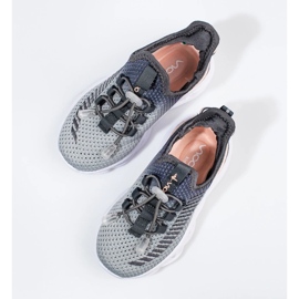 Deportivas infantiles Vico, material bicolor gris 4