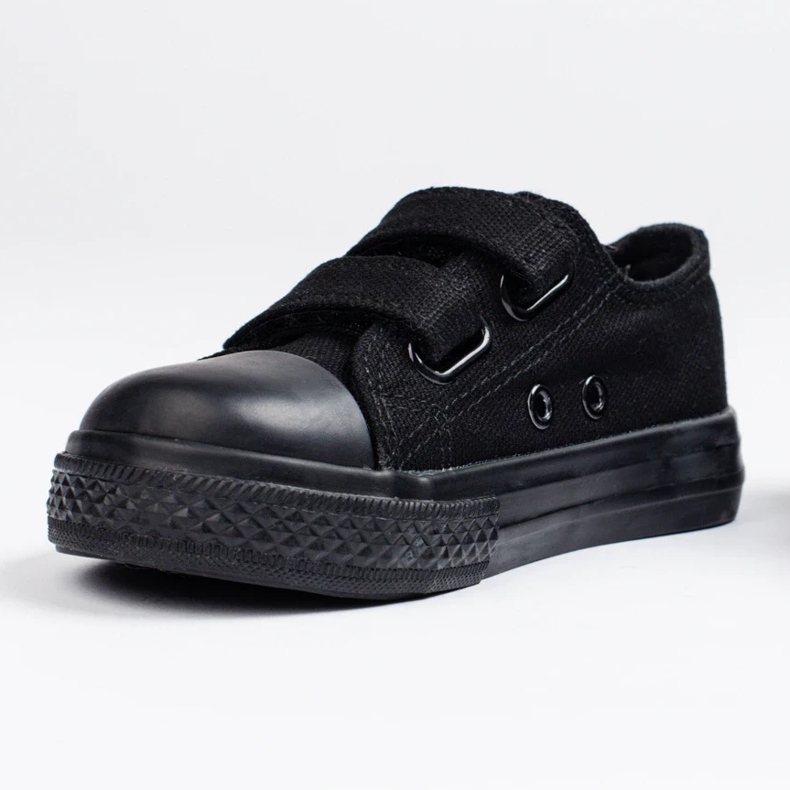 Deportivas infantiles Vico con cierre de velcro negro 1