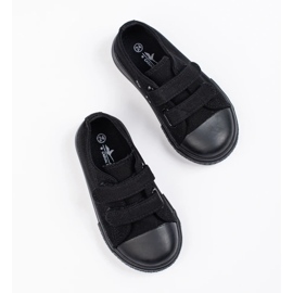 Deportivas infantiles Vico con cierre de velcro negro 3