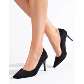 Goodin Tacones de ante negro 4