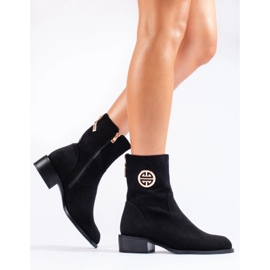 Botas altas mujer ante negro 2