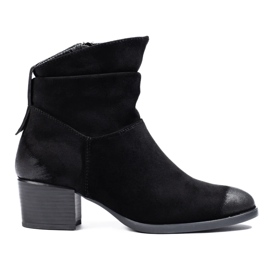 W. Potocki Botas sin cordones de mujer Potocki negras negro 1