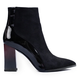 Botines mujer ante negro 2