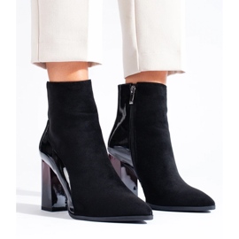 Botines mujer ante negro 3