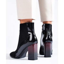 Botines mujer ante negro 4