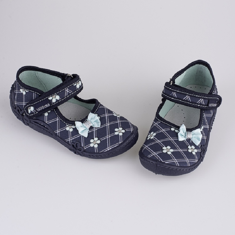 Pantuflas niña Viggami estampado Emma azul 1