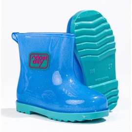Botas de agua azules para niño 4
