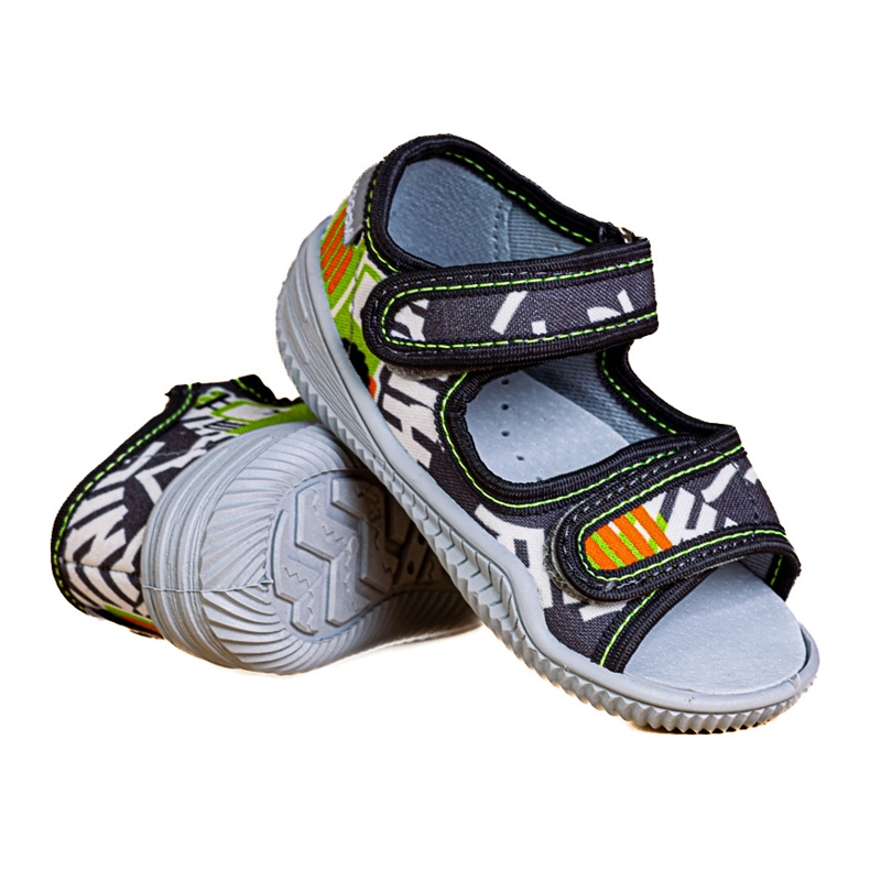 Zapatillas casa niño Viggami Ignaś druk gris 2