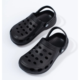 Chanclas ligeras de niño negras negro 3
