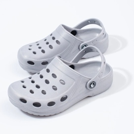 Chanclas de niño gris claro 2