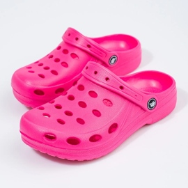 Pantuflas rosa claro para niña. rosado 2