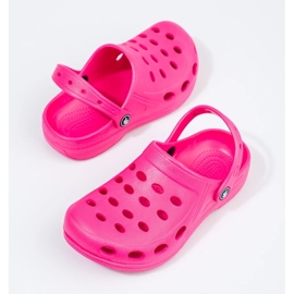 Pantuflas rosa claro para niña. rosado 3