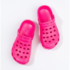 Pantuflas rosa claro para niña. rosado 4