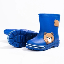 Botas de agua bajas para niños azules 3