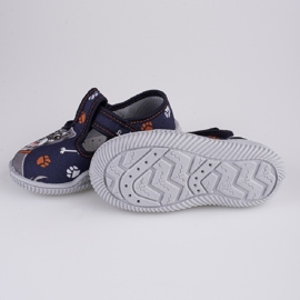 Pantuflas niño Viggami Dingo print azul 3