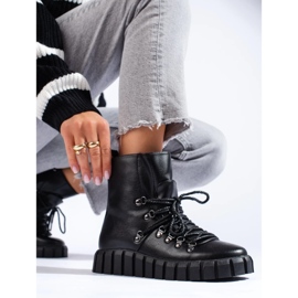 W. Potocki Botas negras con aislamiento para mujer en la plataforma Potocki negro 3