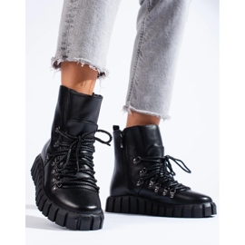 W. Potocki Botas negras con aislamiento para mujer en la plataforma Potocki negro 4