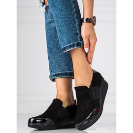 Botas sin cordones de mujer de Sergio Leone negro 3
