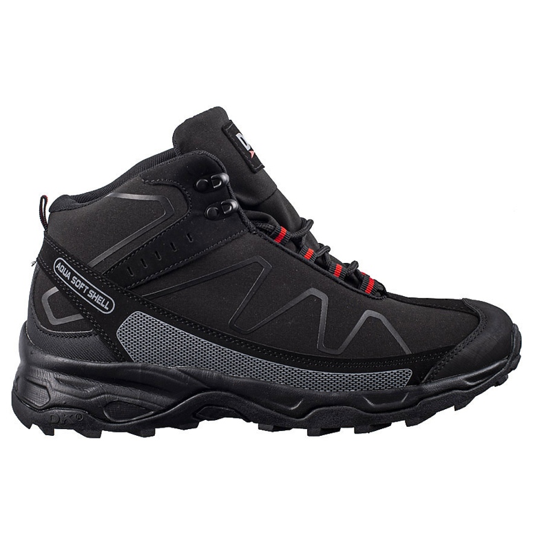 Zapatos trekking hombre cordones altos DK negro 1