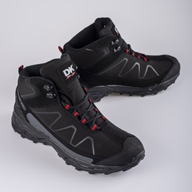 Zapatos trekking hombre cordones altos DK negro 2