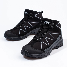 Zapatos trekking hombre cordones altos DK negro 2