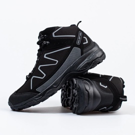 Zapatos trekking hombre cordones altos DK negro 4
