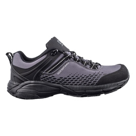 Zapatos de trekking de hombre con suela gruesa gris DK negro 1